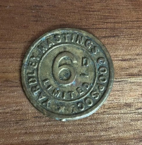Yardley hastings token - hastings,