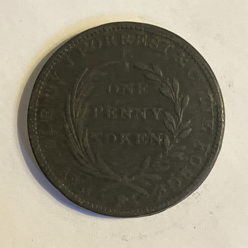 Antique 1811 lye forge penny - antique,