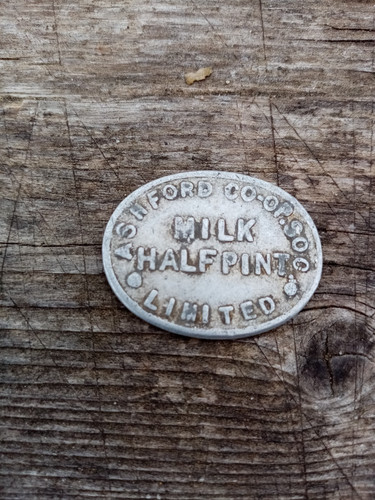 Vintage milk token - vintage, token.