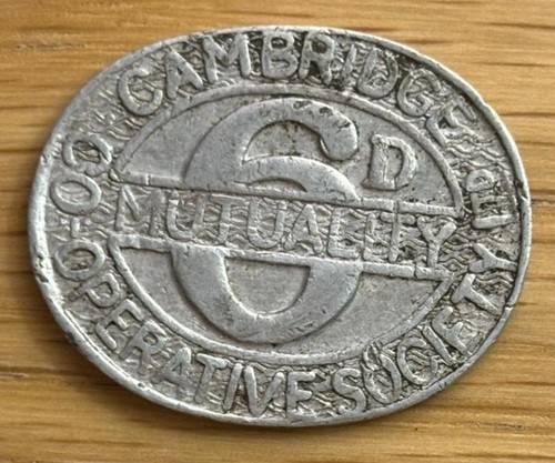 Cambridge token 6 d - , op