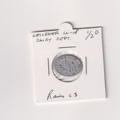 Leicester dairy co - 1/2d, co-op