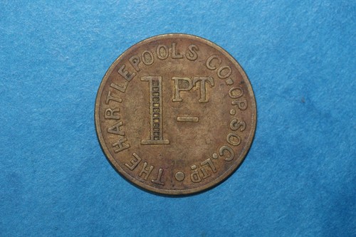 Hartlepool token 1 pint - co, op